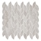 Andova Tiles SAMPLE Channing Elongated Hex  1 x 25 Marble Honeycomb Mosaic Wall  Floor Tile SAM-ANDCHA139 - alternate 3